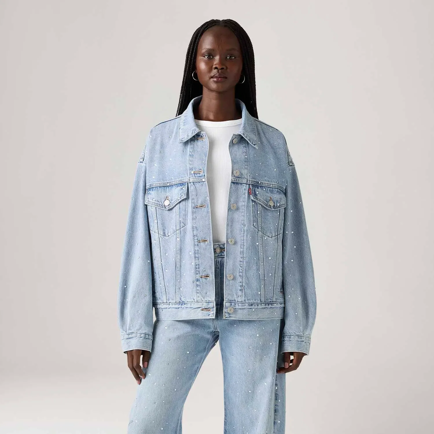 Jaqueta Jeans Levi's® 90's Trucker Lavagem Clara — imagem 1