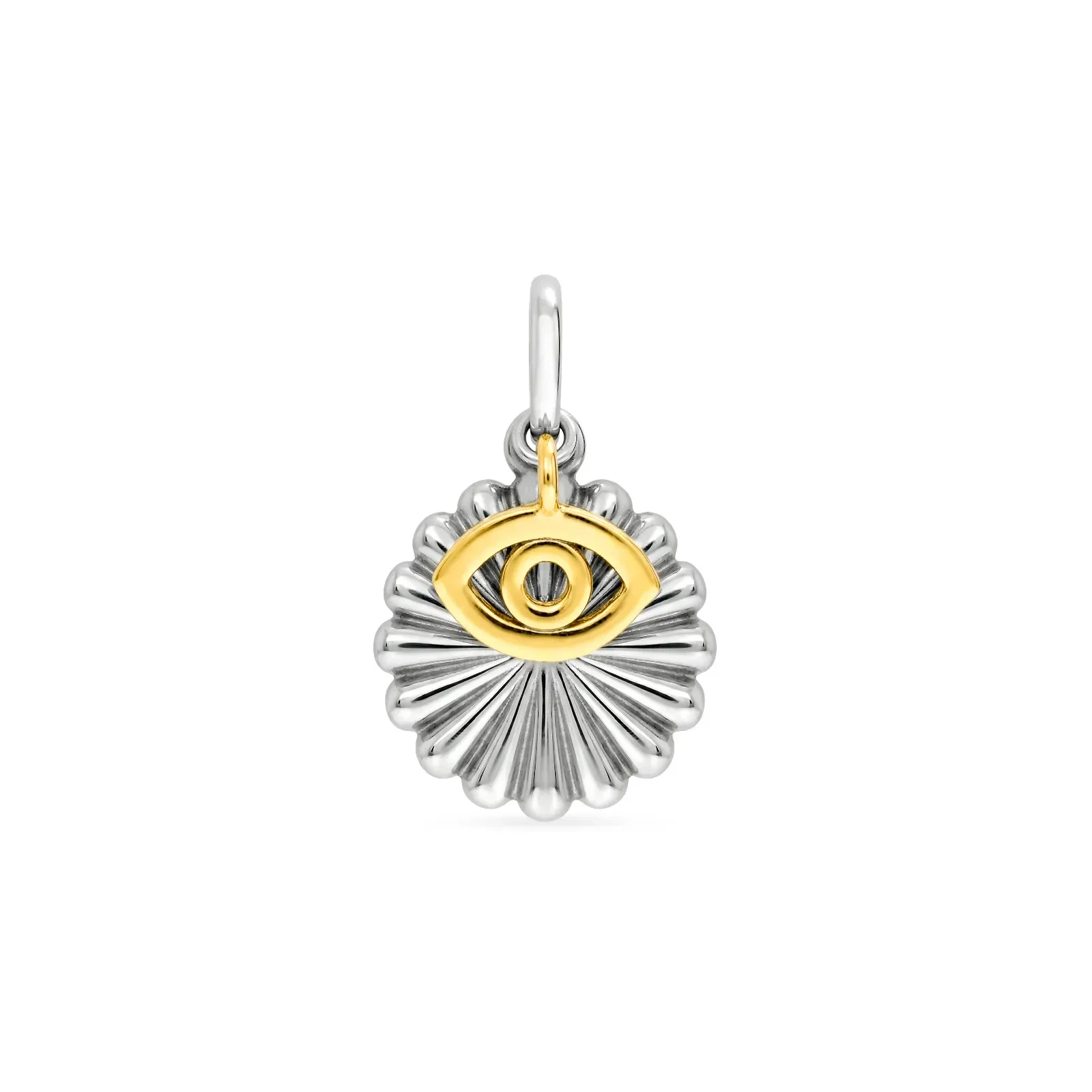 Pingente Life Religião IV Olho Grego em Prata 925 com Banho de Ouro Amarelo 18k — imagem 1