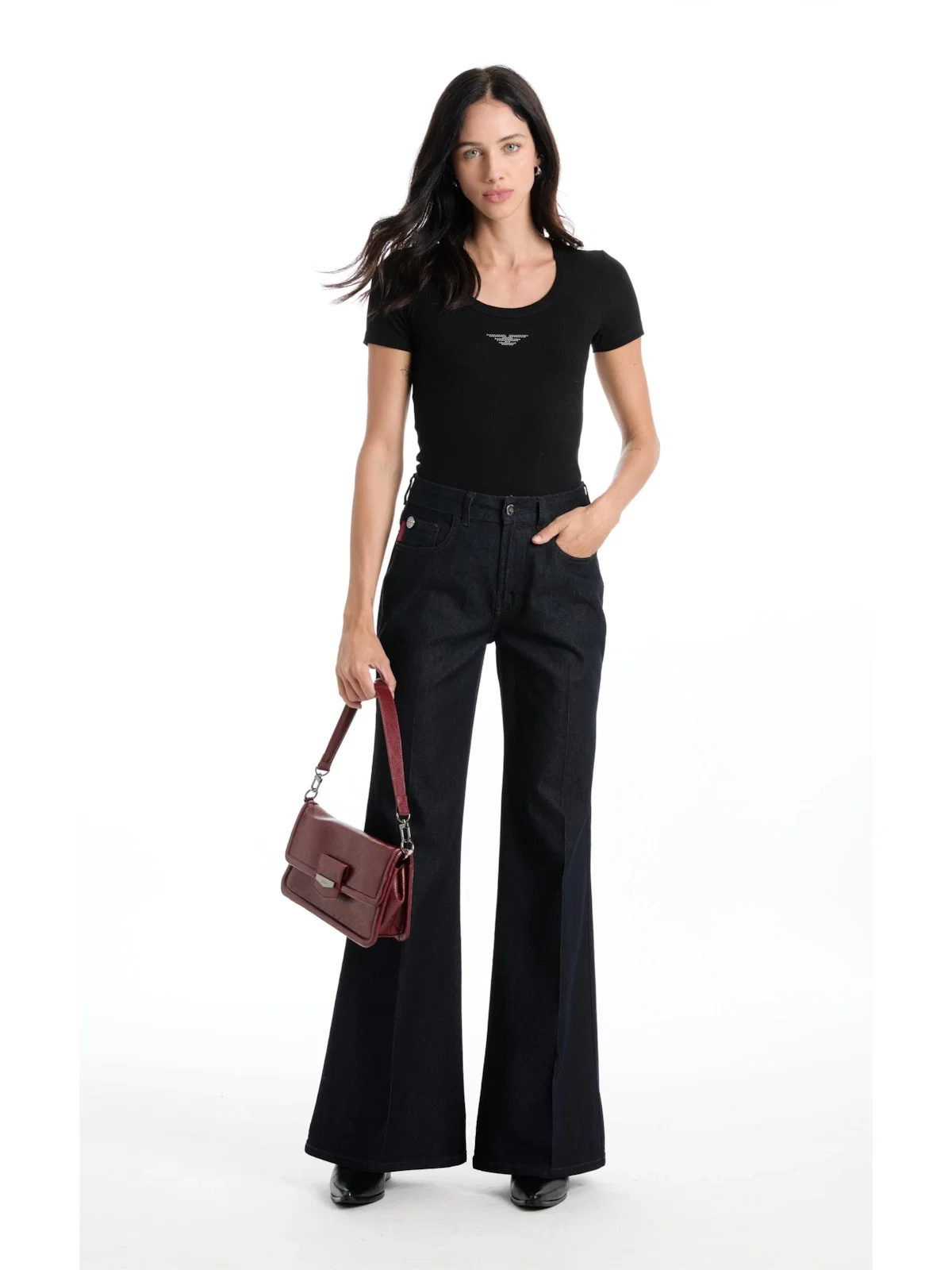 Calça Blend Blue Gisele Patheph Lav. Amaciado — imagem 1