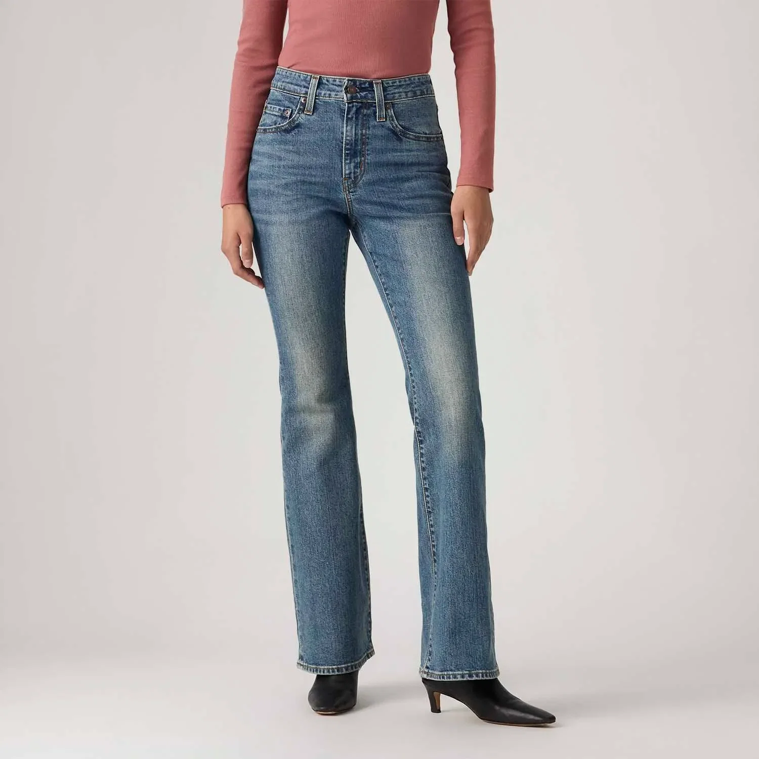 Calça Jeans Levi's® 726® High Rise Flare Lavagem Média — imagem 1