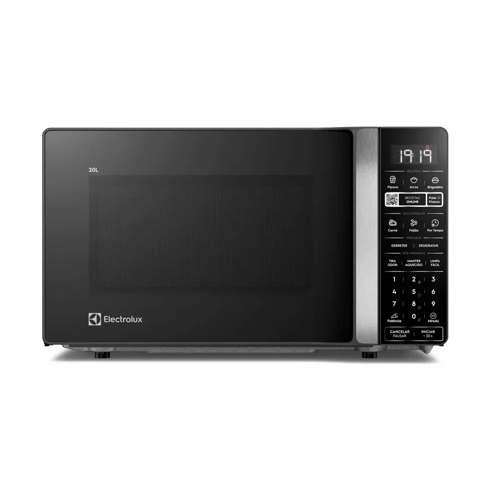 Micro-ondas Electrolux Efficient 20L Preto Função Descongelar e Receitas Pré-Programadas (ME20P)