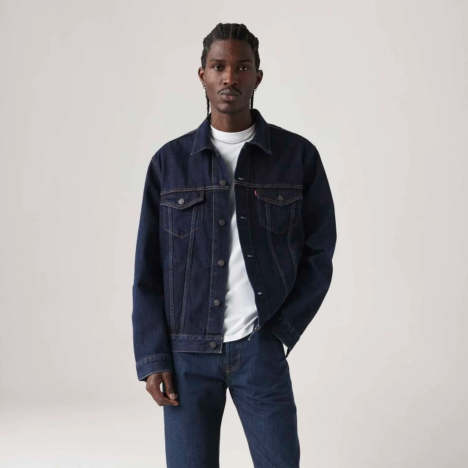 Jaqueta Levi's® The Trucker Jacket Lavagem Escura — imagem 1