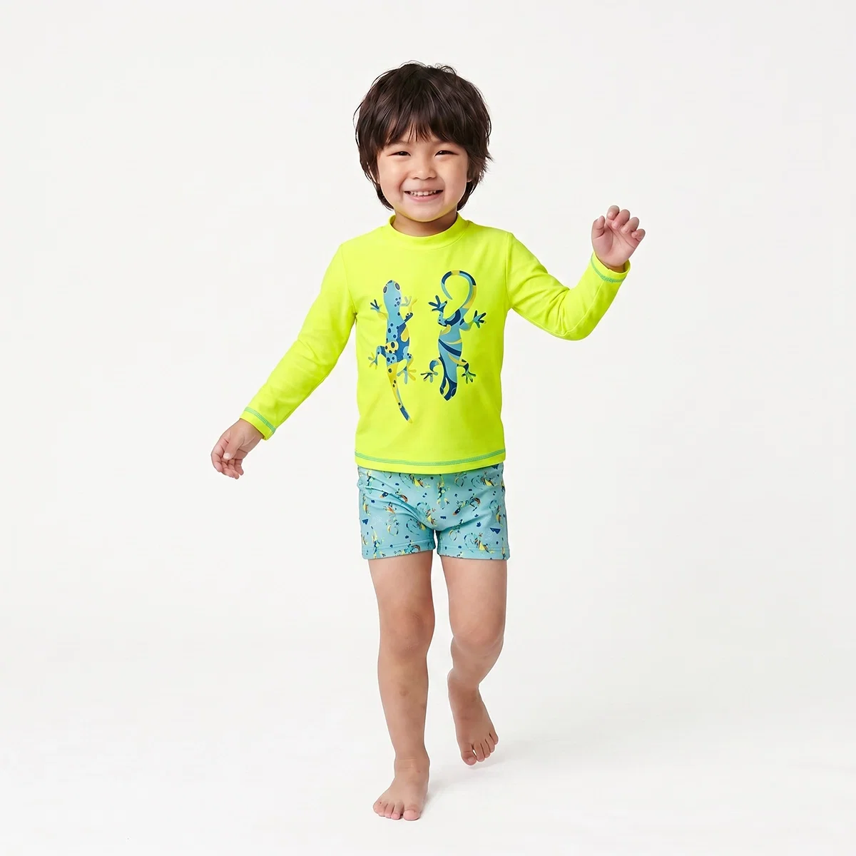 Conjunto Praia Toddler Iguana Lycra Proteção Uv 50+ Tip Top