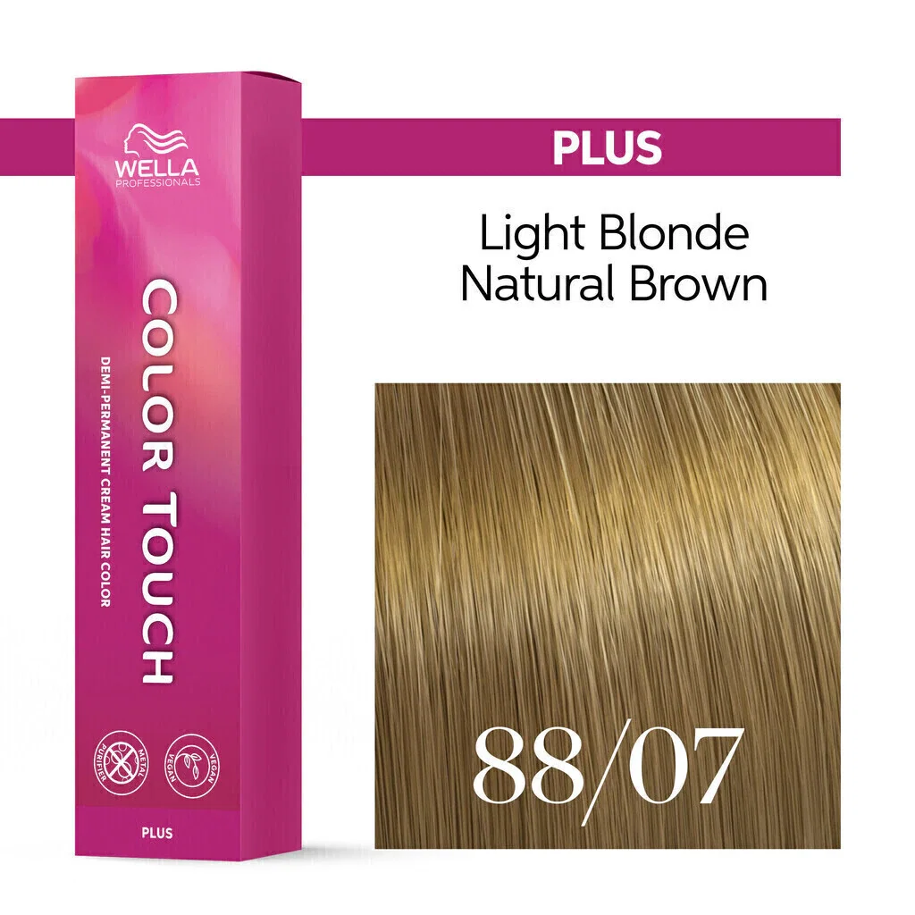 Tonalizante Wella Color Touch Plus 88/07 Louro Claro Intenso Natural Marrom