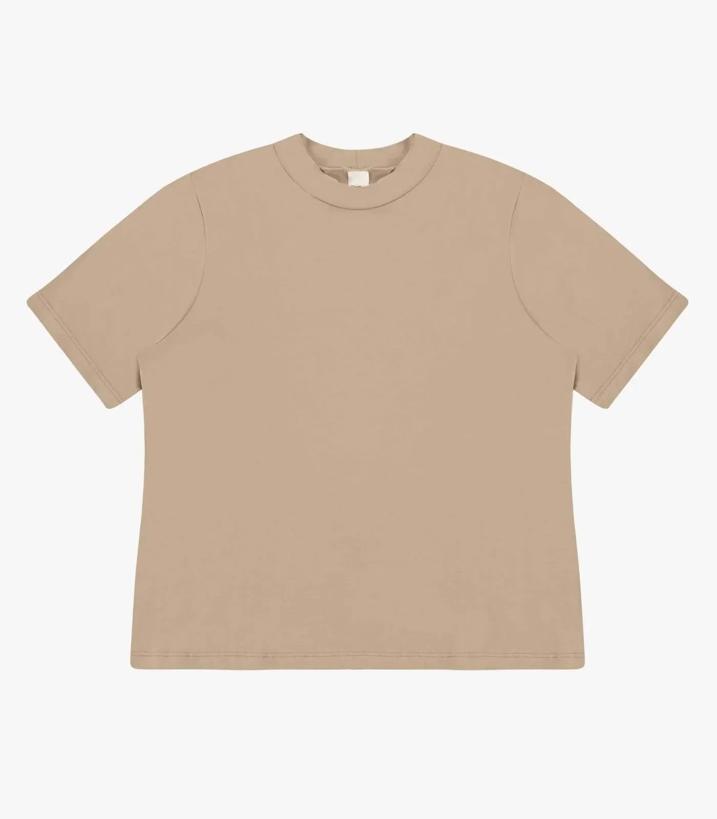 Blusa Feminina Básica em Malha Visco Rovitex Bege