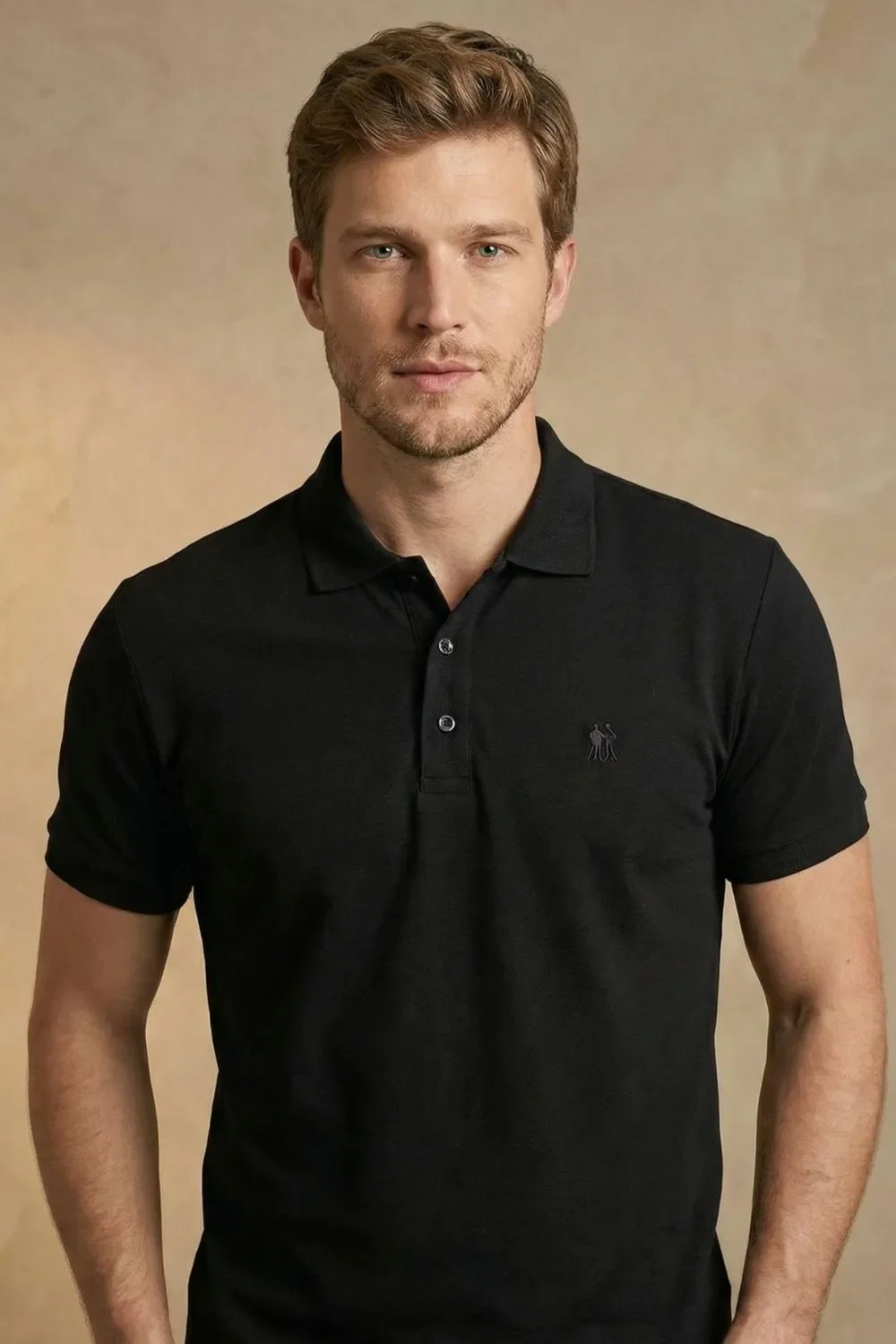Polo Piquet Lisa Com Botão Polo Wear Preto