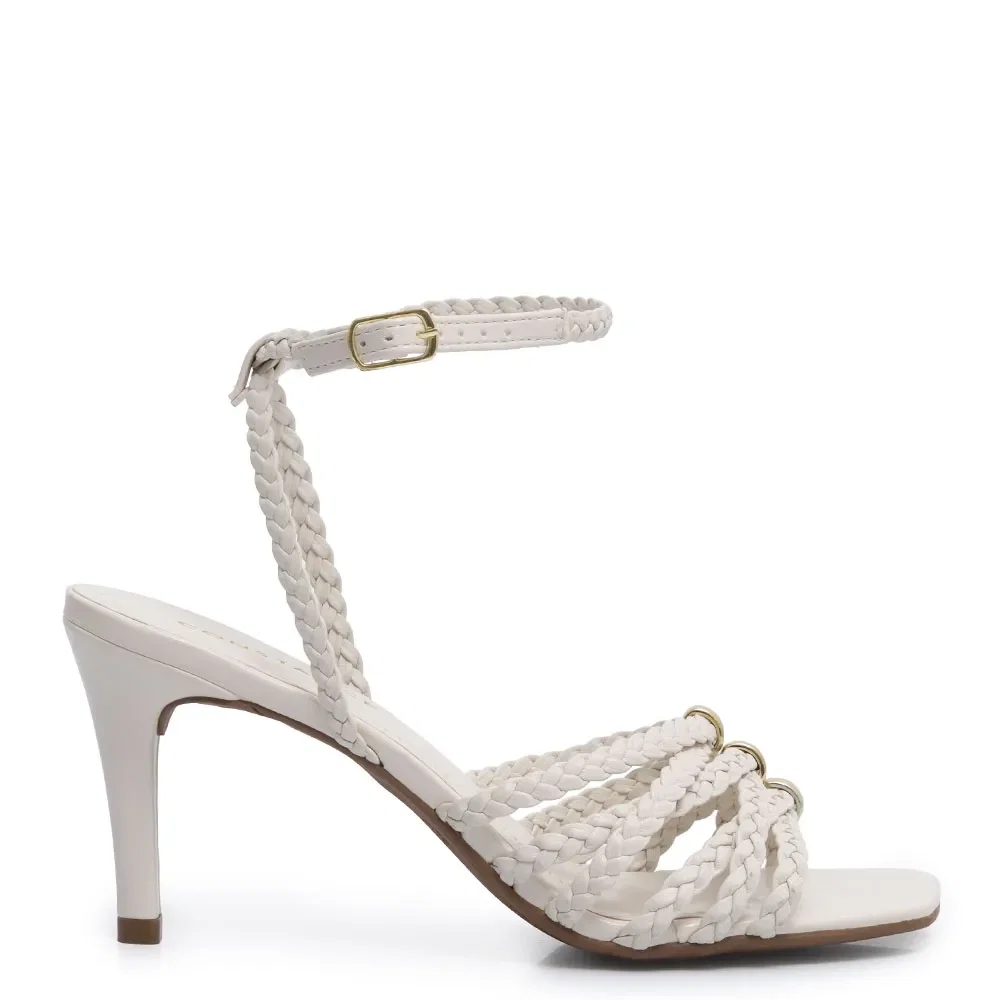 Sandália Off White Trança Passador — imagem 1