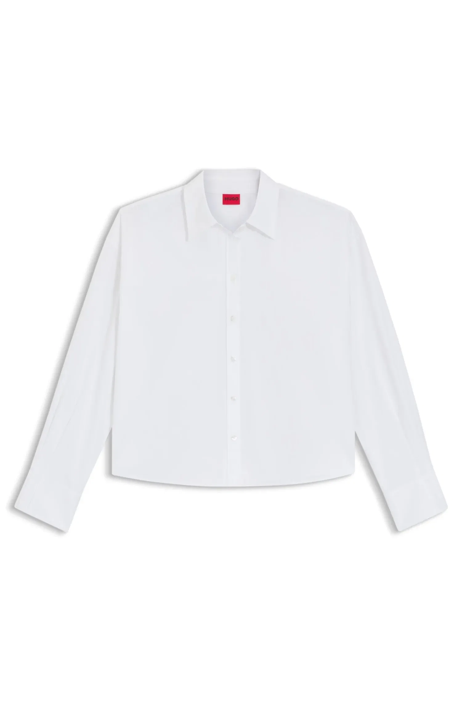 Blusa De Ajuste Regular Em Popelina De Algodão — imagem 1