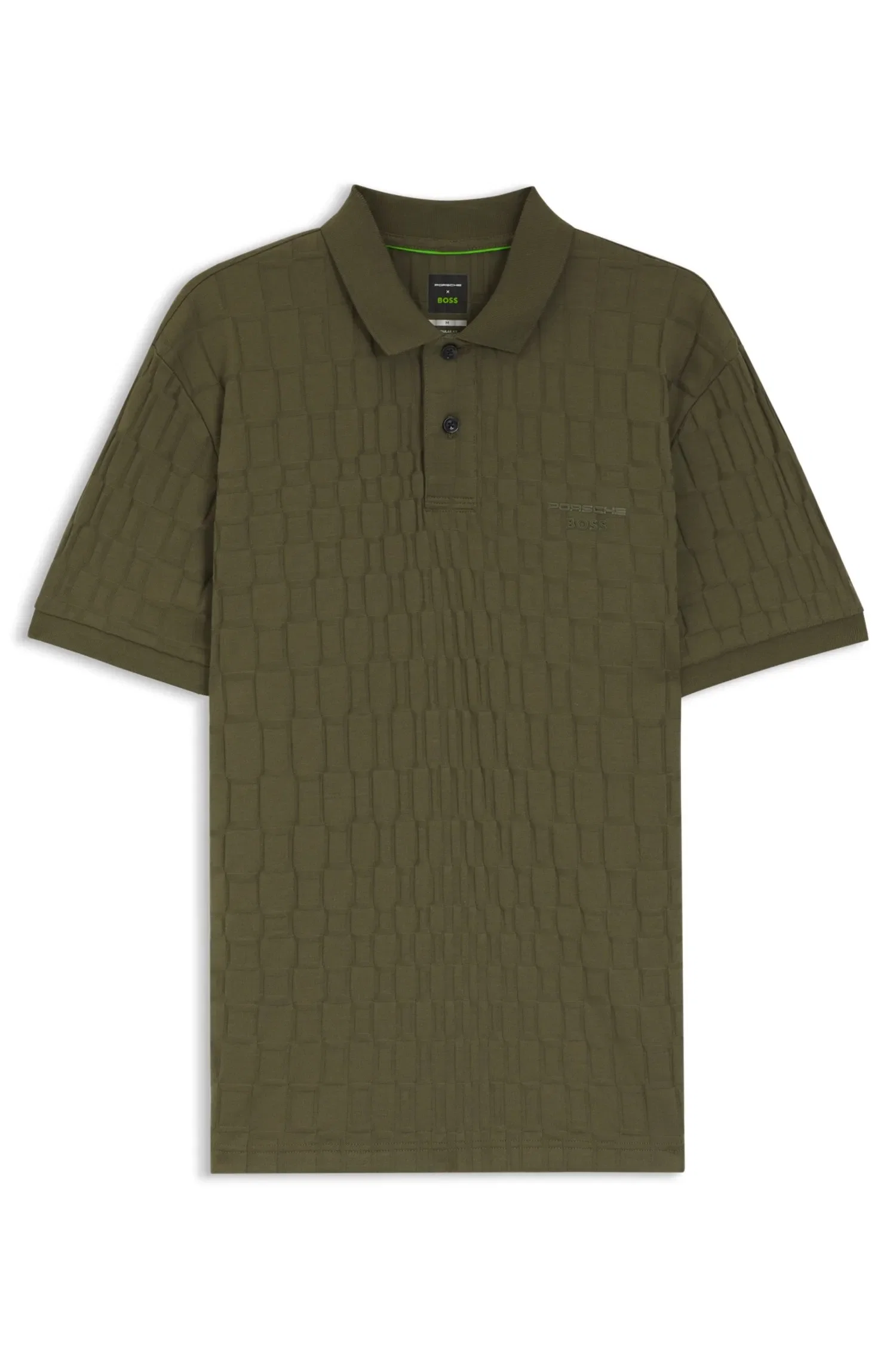 Polo Porsche X BOSS Em Algodão Com Padrão Jacquard — imagem 1