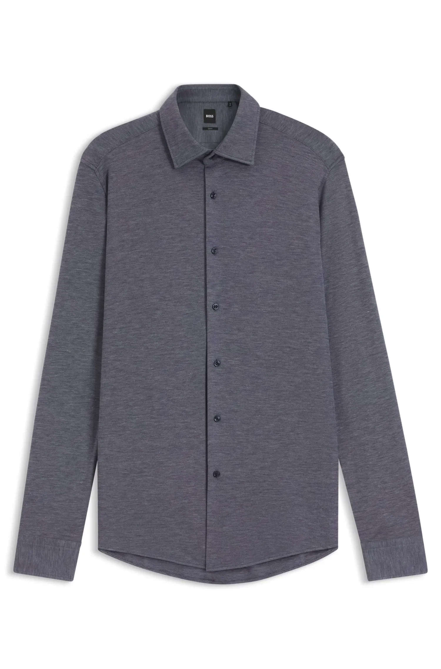 Camisa Slim Fit Em Jersey Piqué — imagem 1