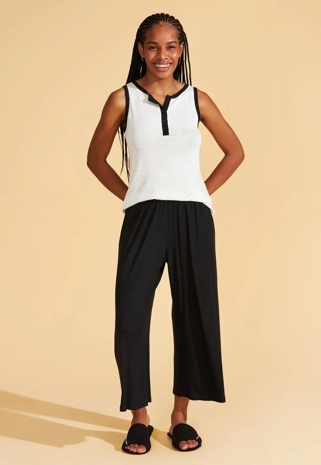 Pijama Regata Com Capri Canelado Ecodry Recco — imagem 1