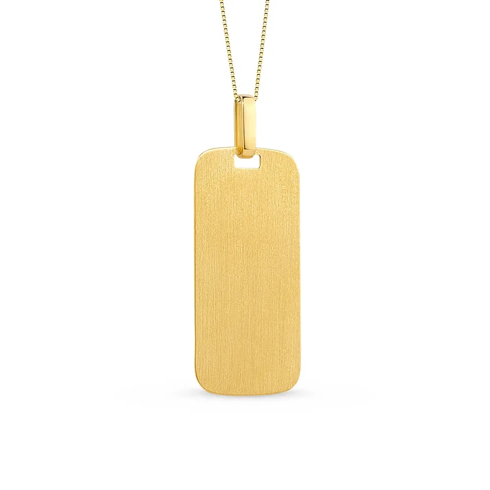 Pingente Personalizável em Ouro Amarelo 18k, 38mm — imagem 1