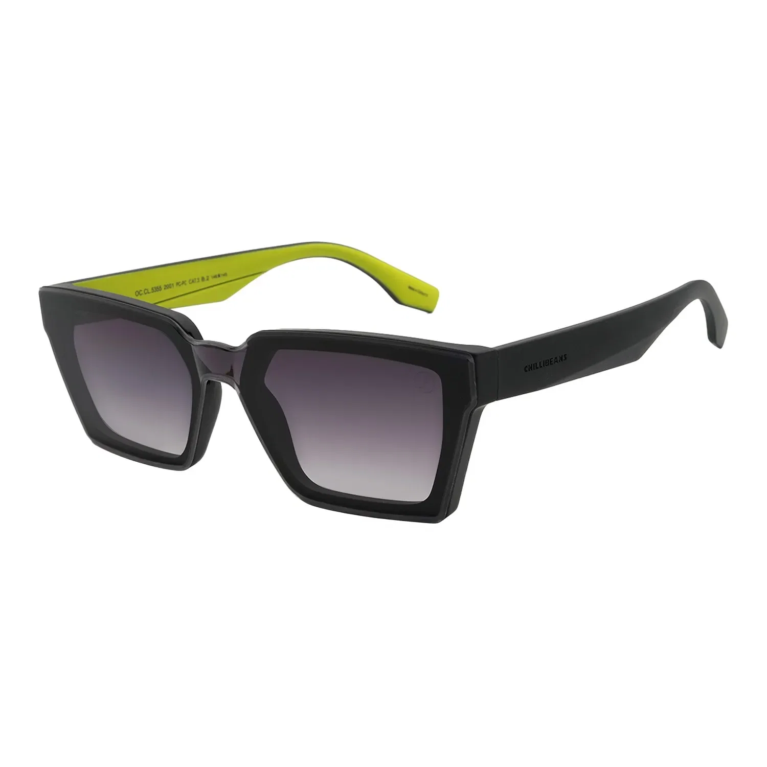 Óculos de Sol Masculino Infinity Quadrado Degradê Preto — imagem 1