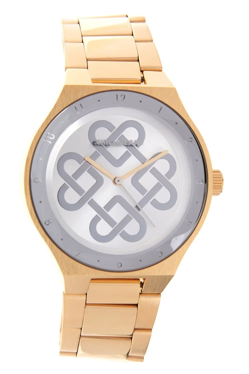 Relógio Analógico Feminino Chilli Beans Coração Metal Dourado