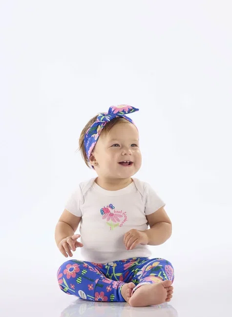 Faixa de Cabelo para Bebê em Suedine Essentials (Azul) Up Baby