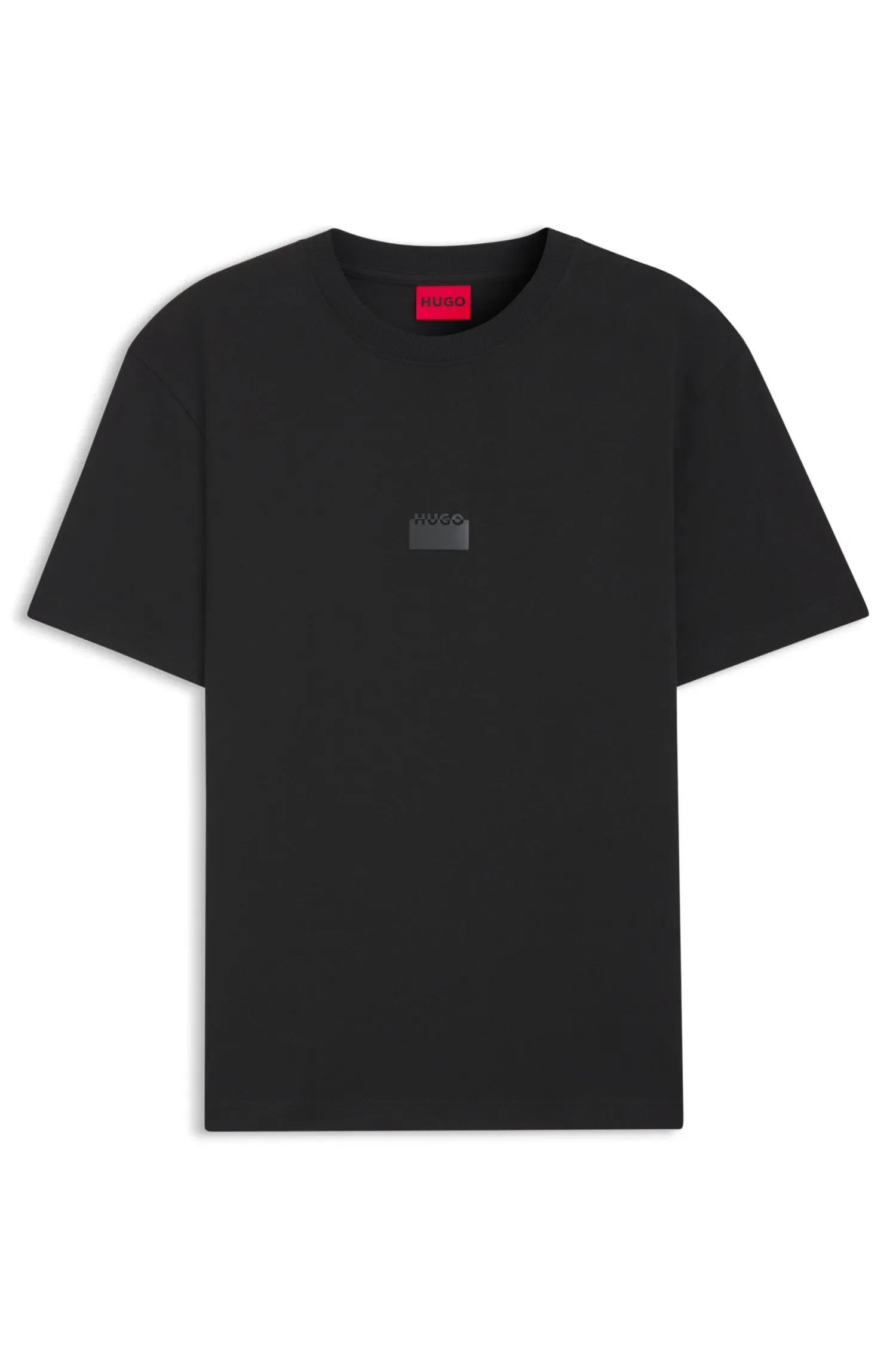 Camiseta Em Algodão Jersey Com Logos Divididos