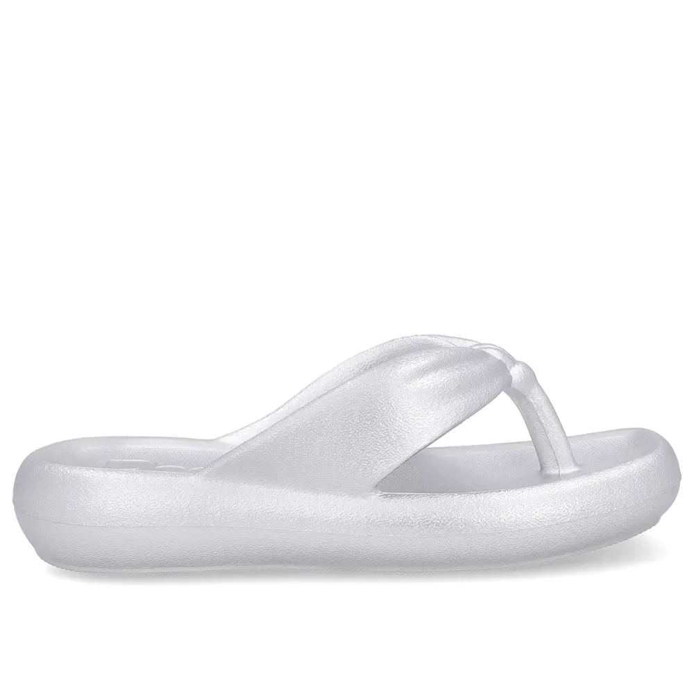 Chinelo Prata Poofy Bico Quadrado Eva — imagem 1