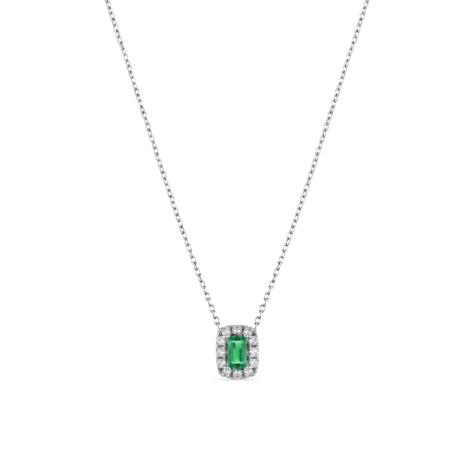 Colar Life Special em Prata 925 com Zircônia Verde e Incolor — imagem 1