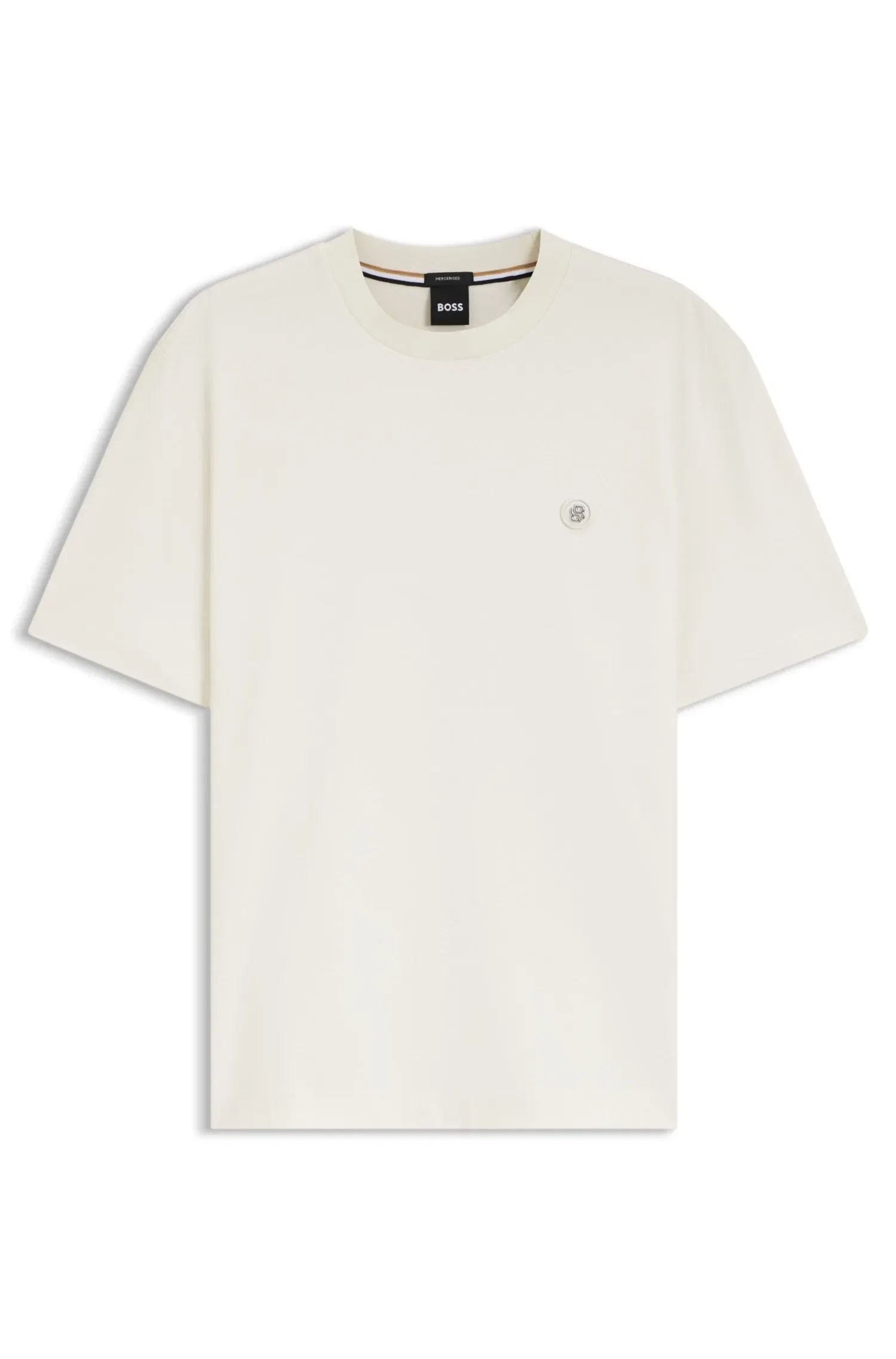 Camiseta De Algodão Mercerizado Com Monograma Double B — imagem 1