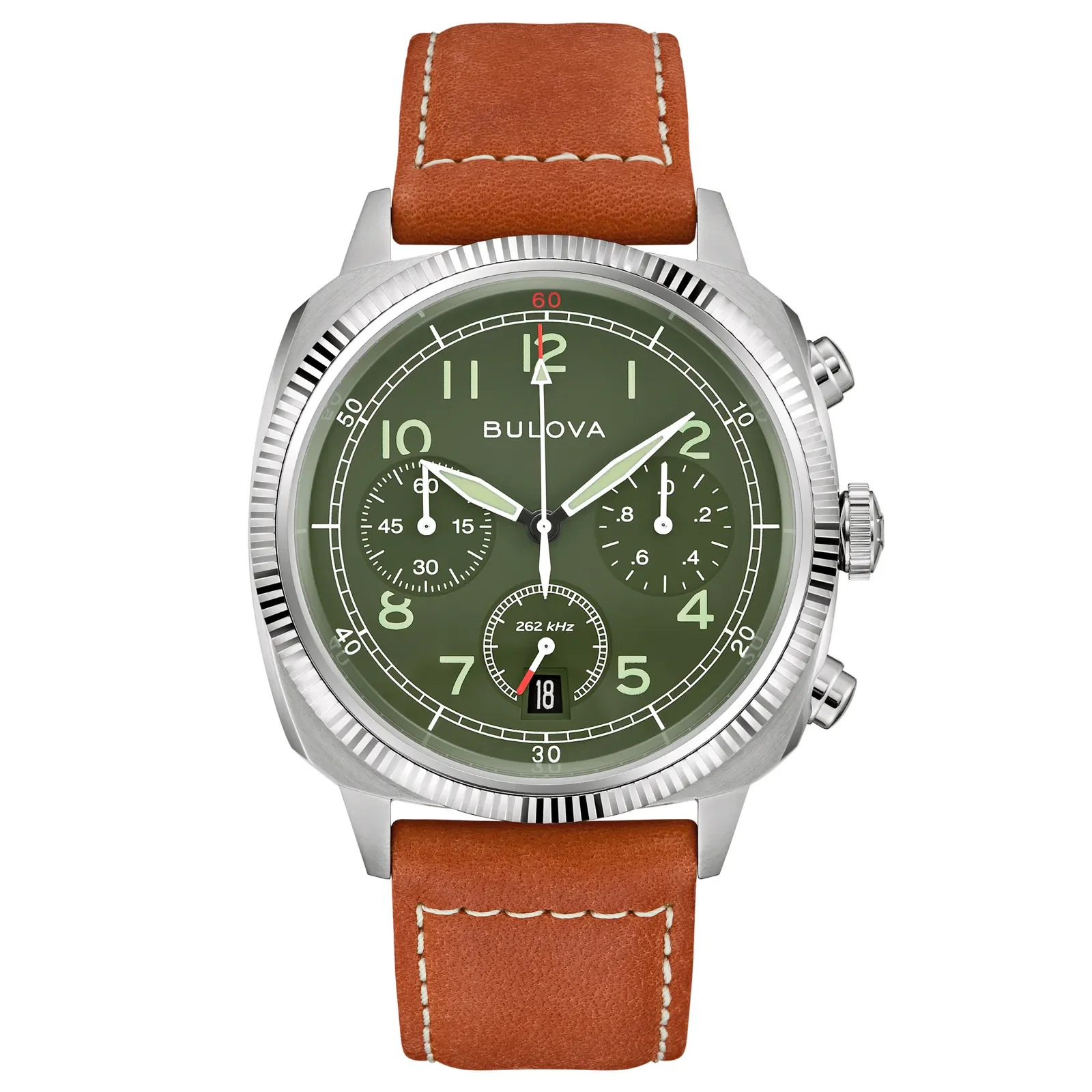 Relógio Bulova Military Masculino em Couro Marrom 96B482