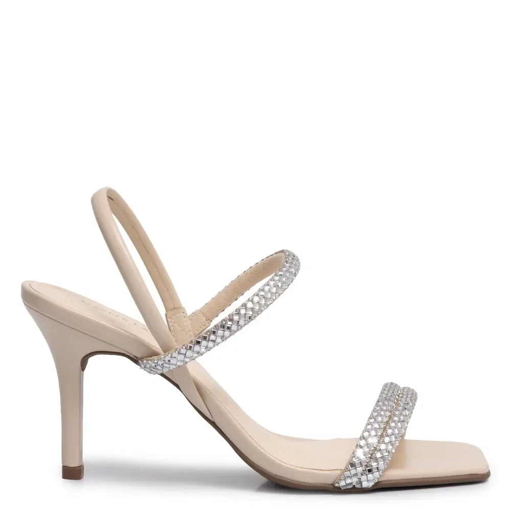 Sandália Festa Off White Strass — imagem 1