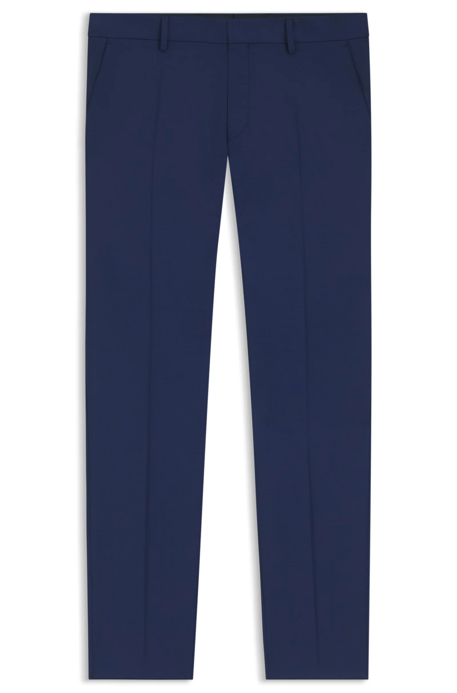 Calça Slim Fit Em Mistura De Lã Virgem — imagem 1