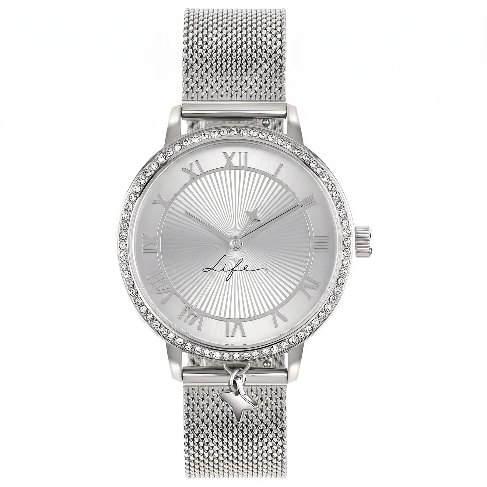 Relógio Life Feminino Aço Prateado