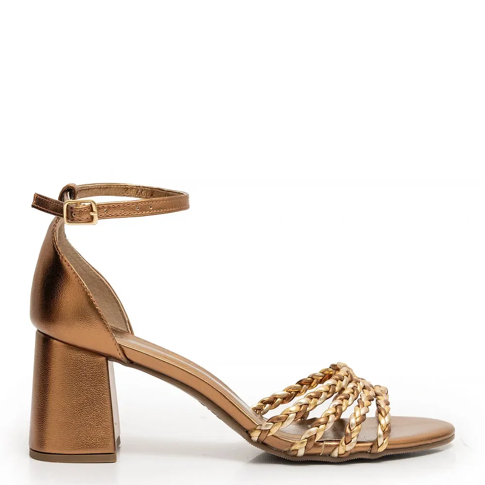 Sandália Bronze Trançada — imagem 1