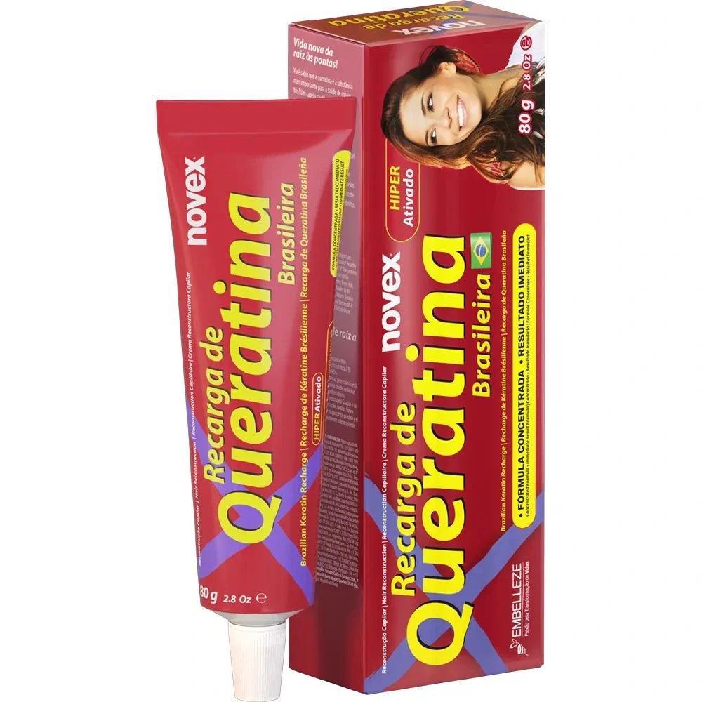 Recarga Capilar Novex Queratina Brasileira 80g