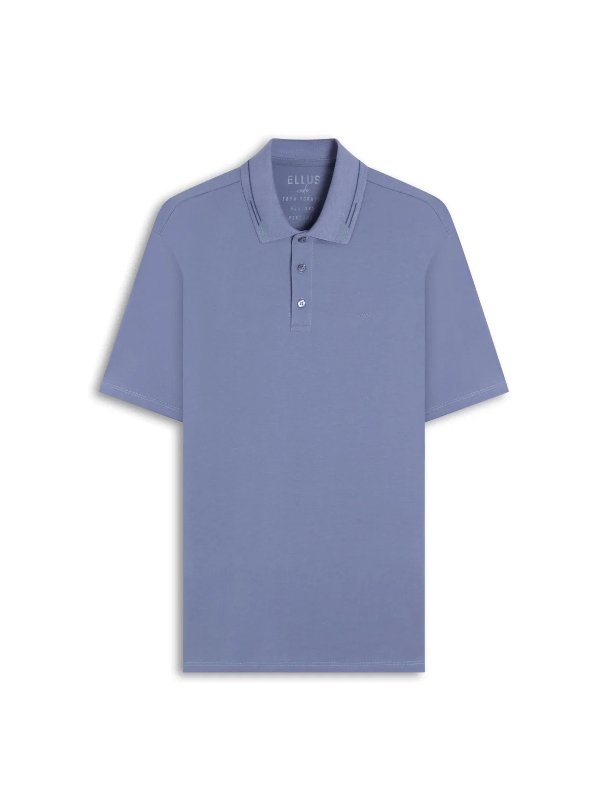 Polo Piquet Ellus Italico Classic Mc Azul Pervante — imagem 1