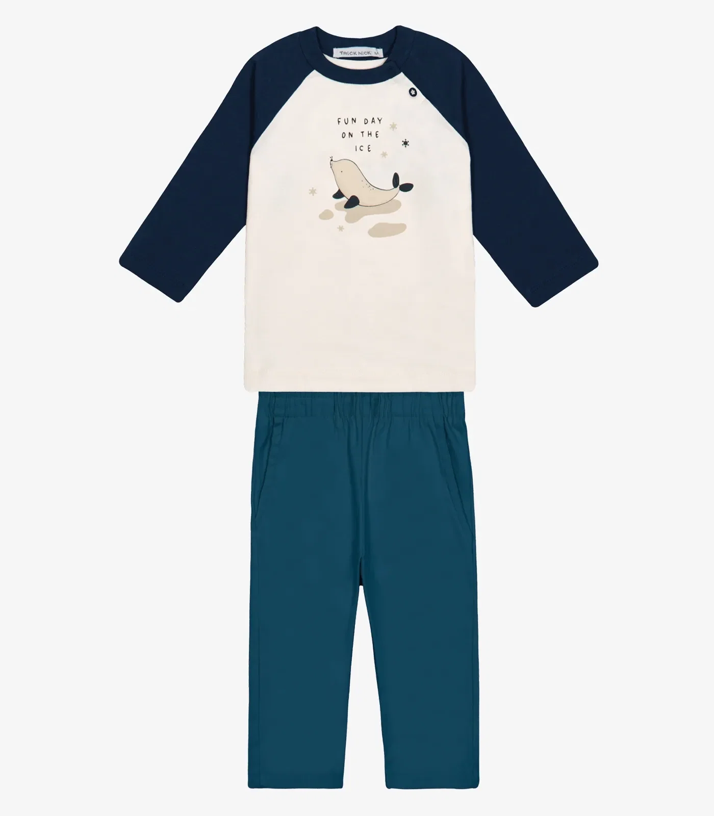 Conjunto Camiseta com Calça Trick Nick Azul