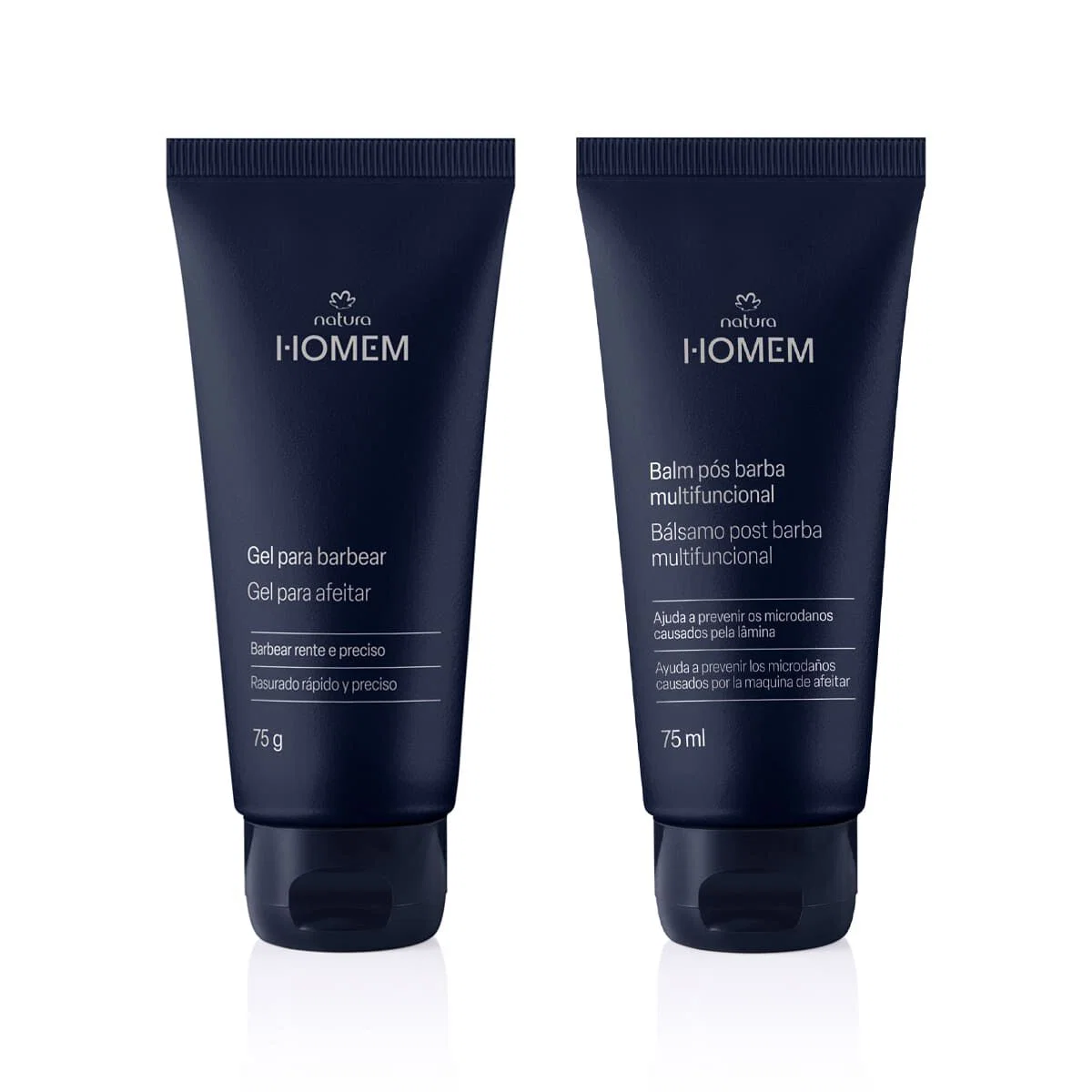 Kit Gel para Barbear e Balm Pós-barba Natura Homem (2 produtos) — imagem 1