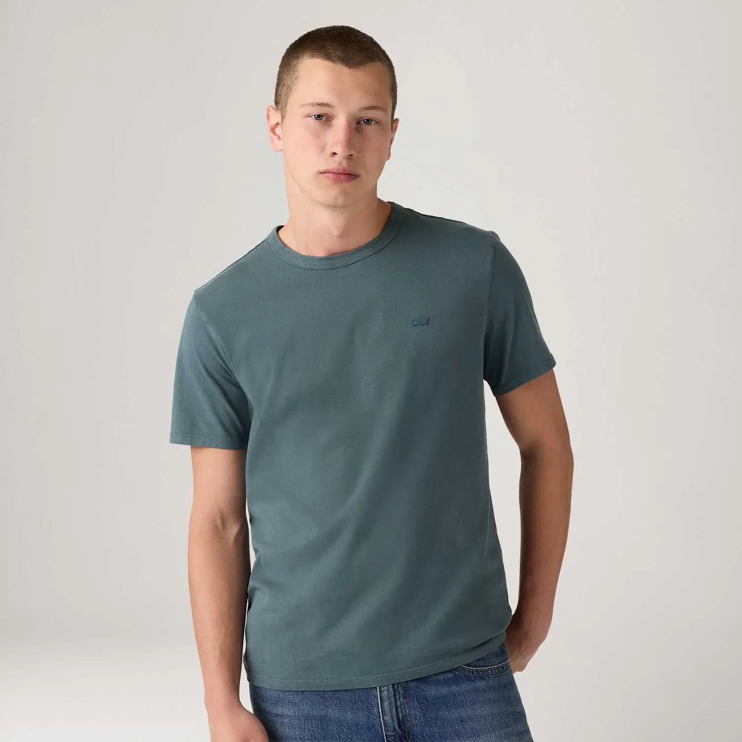Camiseta Levi's® Original Tee Azul Petróleo Manga Curta — imagem 1