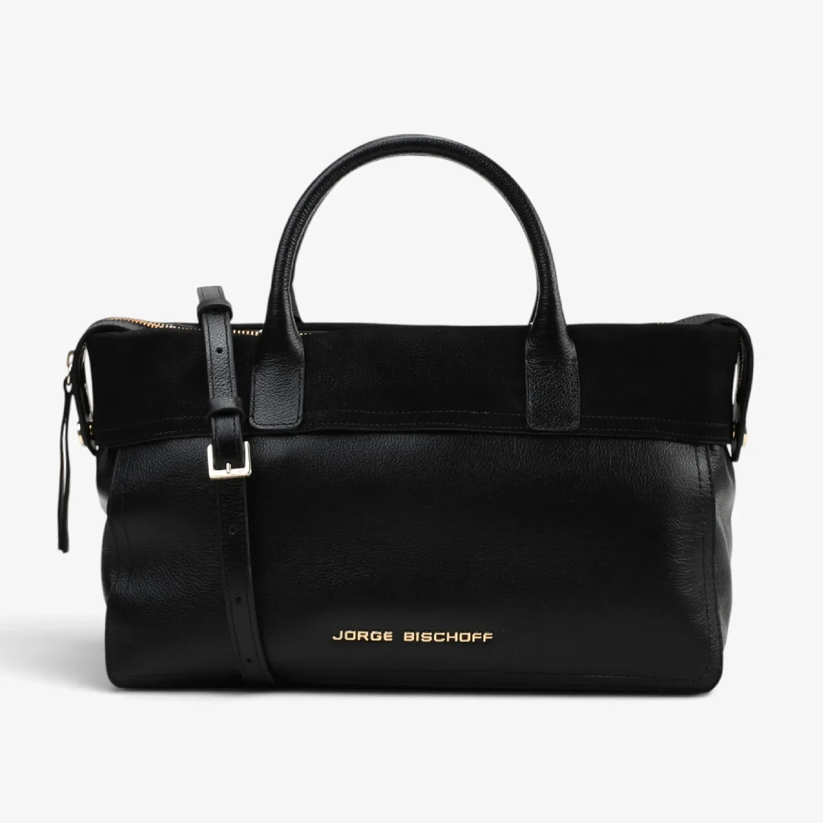 Bolsa Tote Preto Couro