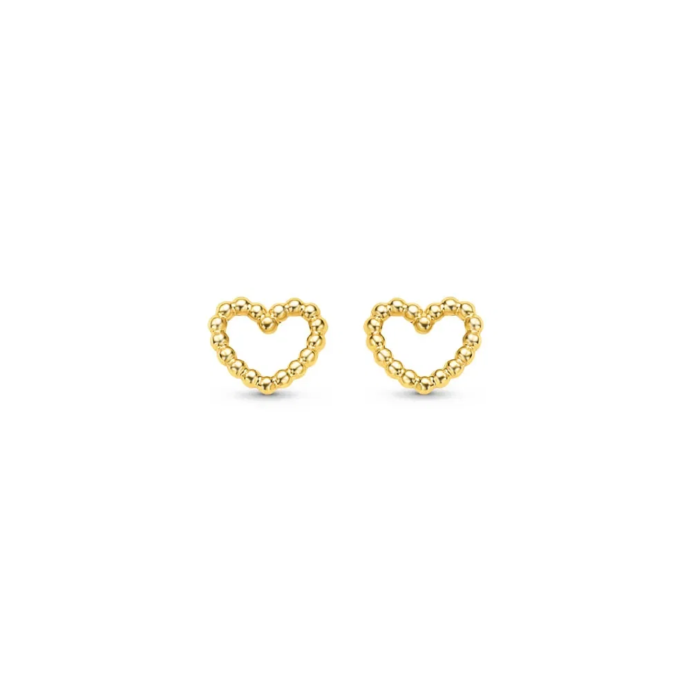 Brinco Baby Coração em Ouro Amarelo 18k — imagem 1