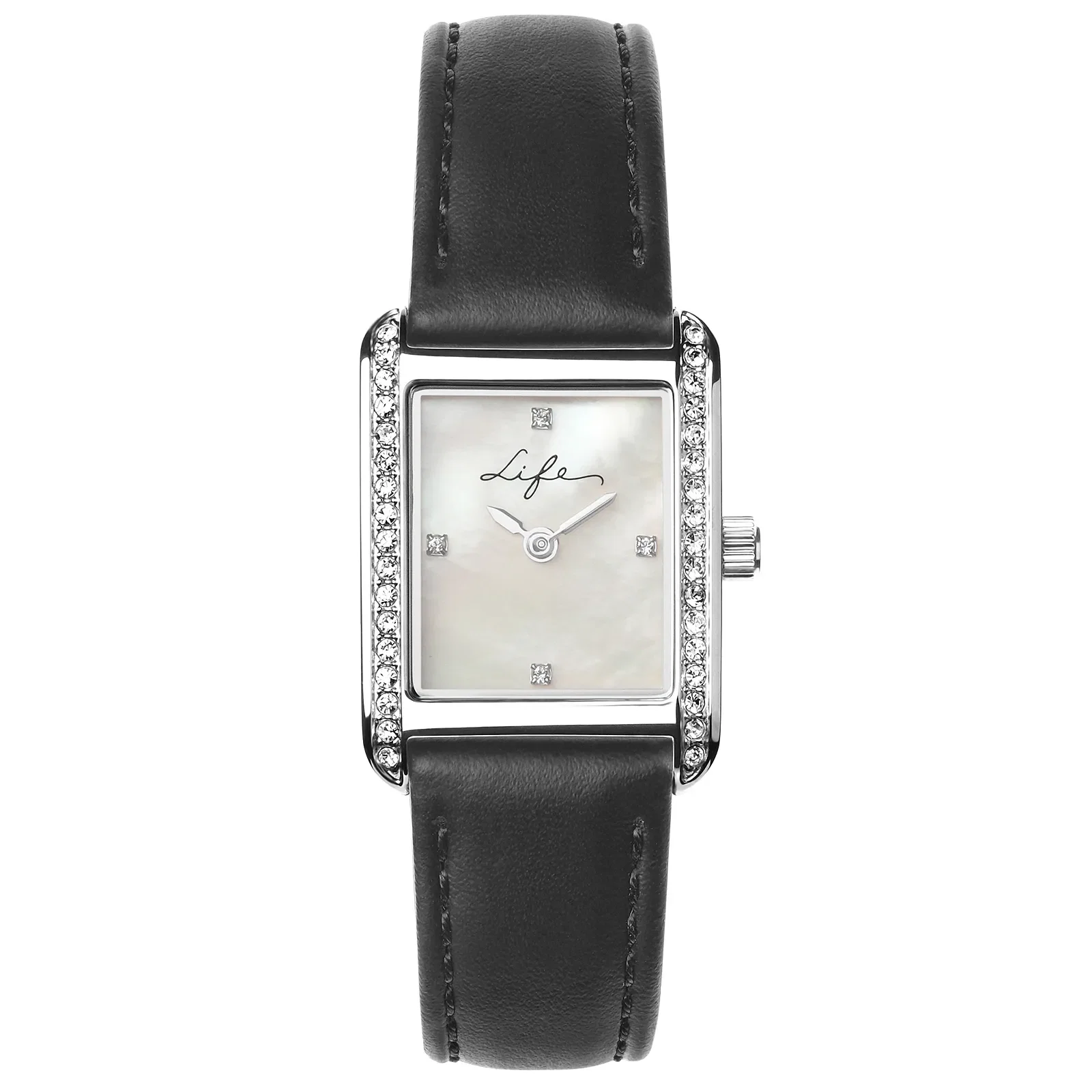 Relógio Life Feminino Couro Preto — imagem 1