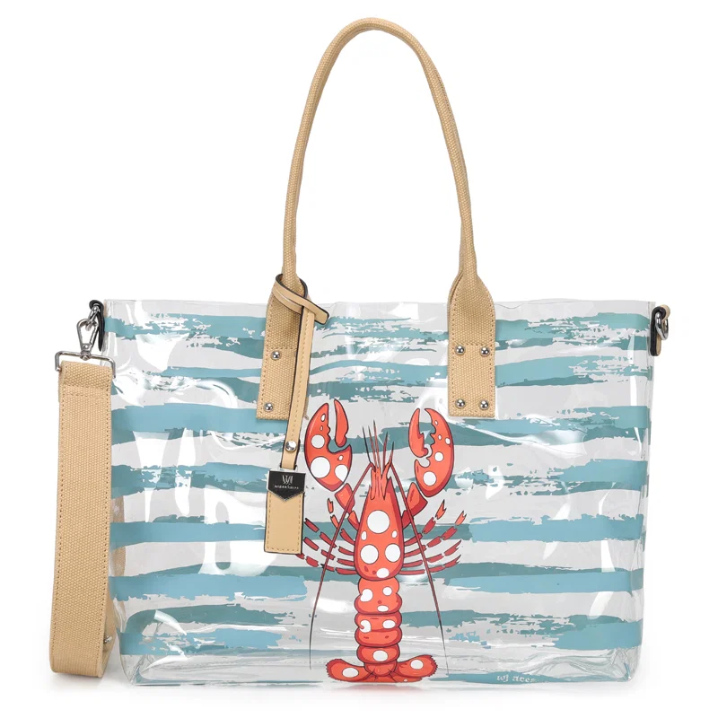 Shopping Bag Grande Vinil Estampa Lagosta