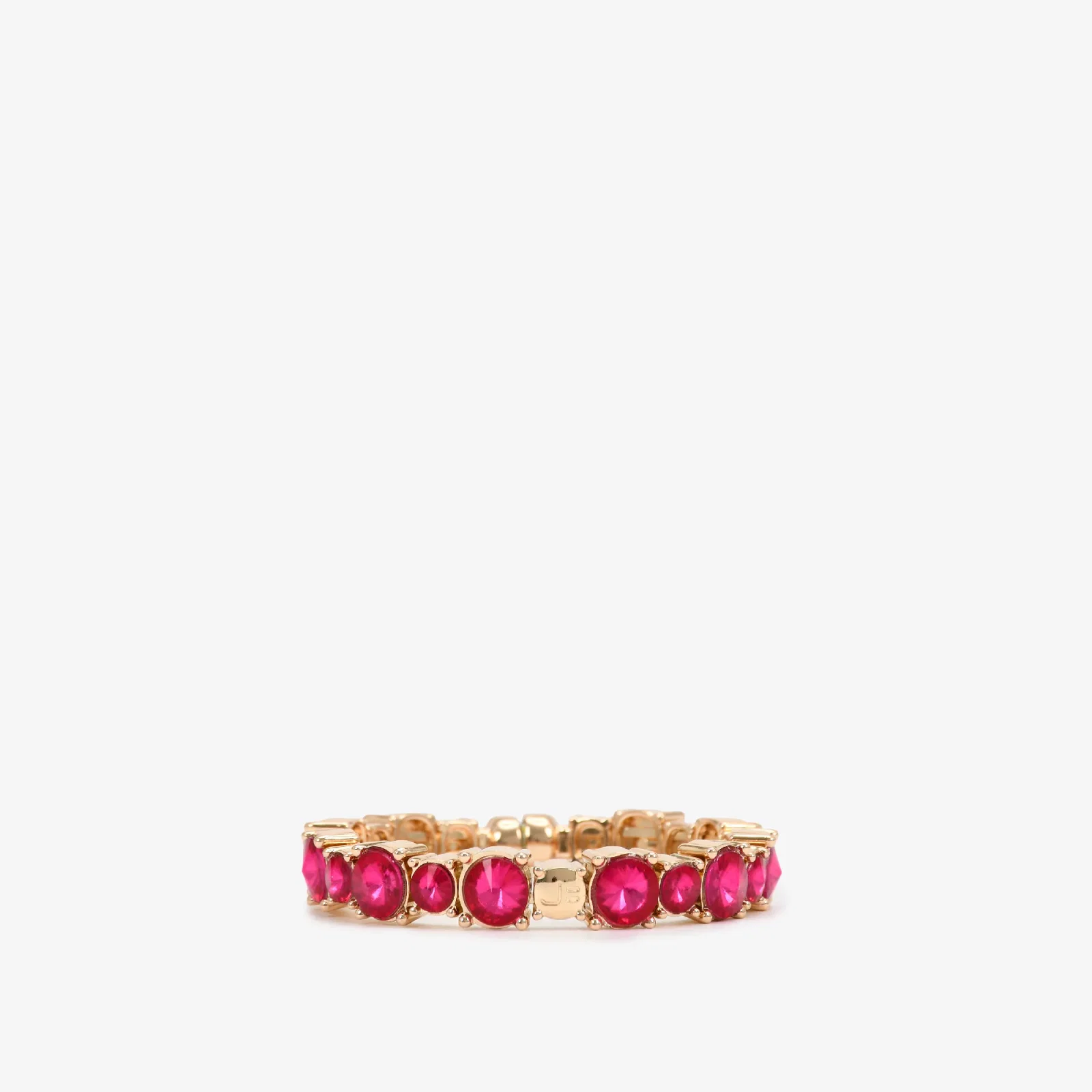 Pulseira Pedraria Ouro Fucsia — imagem 1