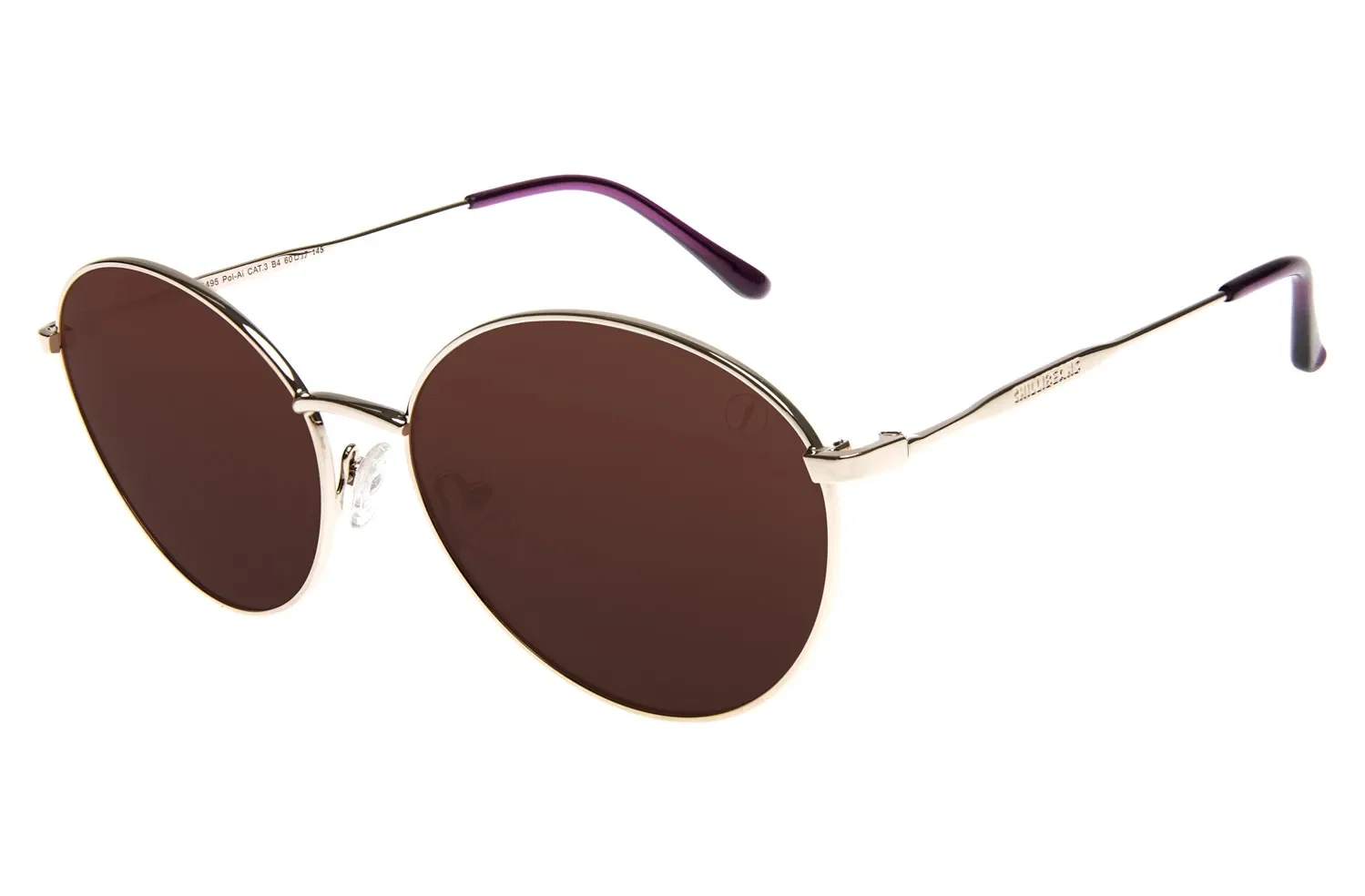 Óculos de Sol Feminino Chilli Beans Redondo Polarizado Rosé — imagem 1
