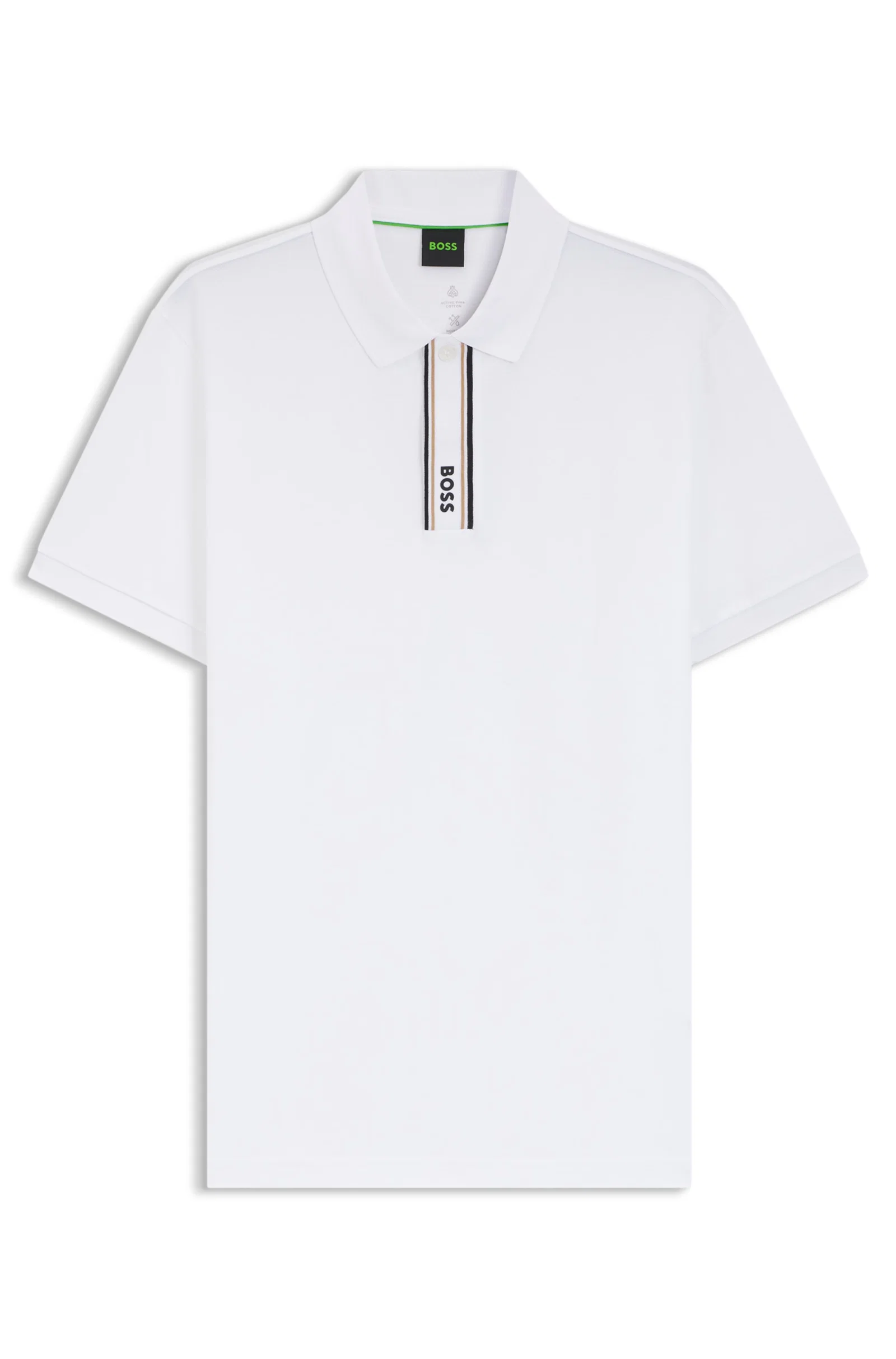 Polo Paddy Com Gola Listrada E Logo