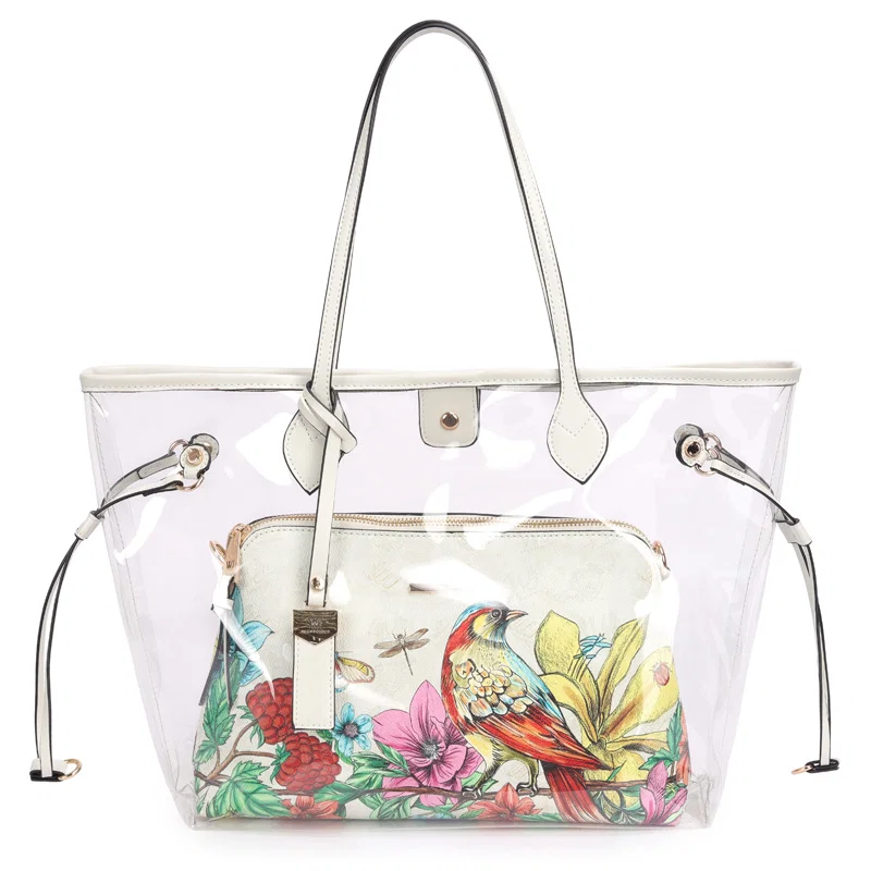 Shopping Bag Grande Vinil Com Necessaire Estampada