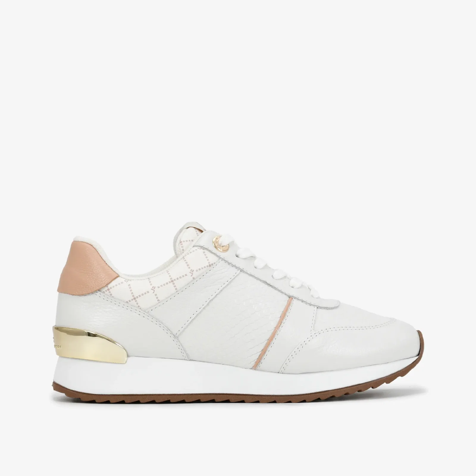 Tênis Jogger Branco Couro — imagem 1