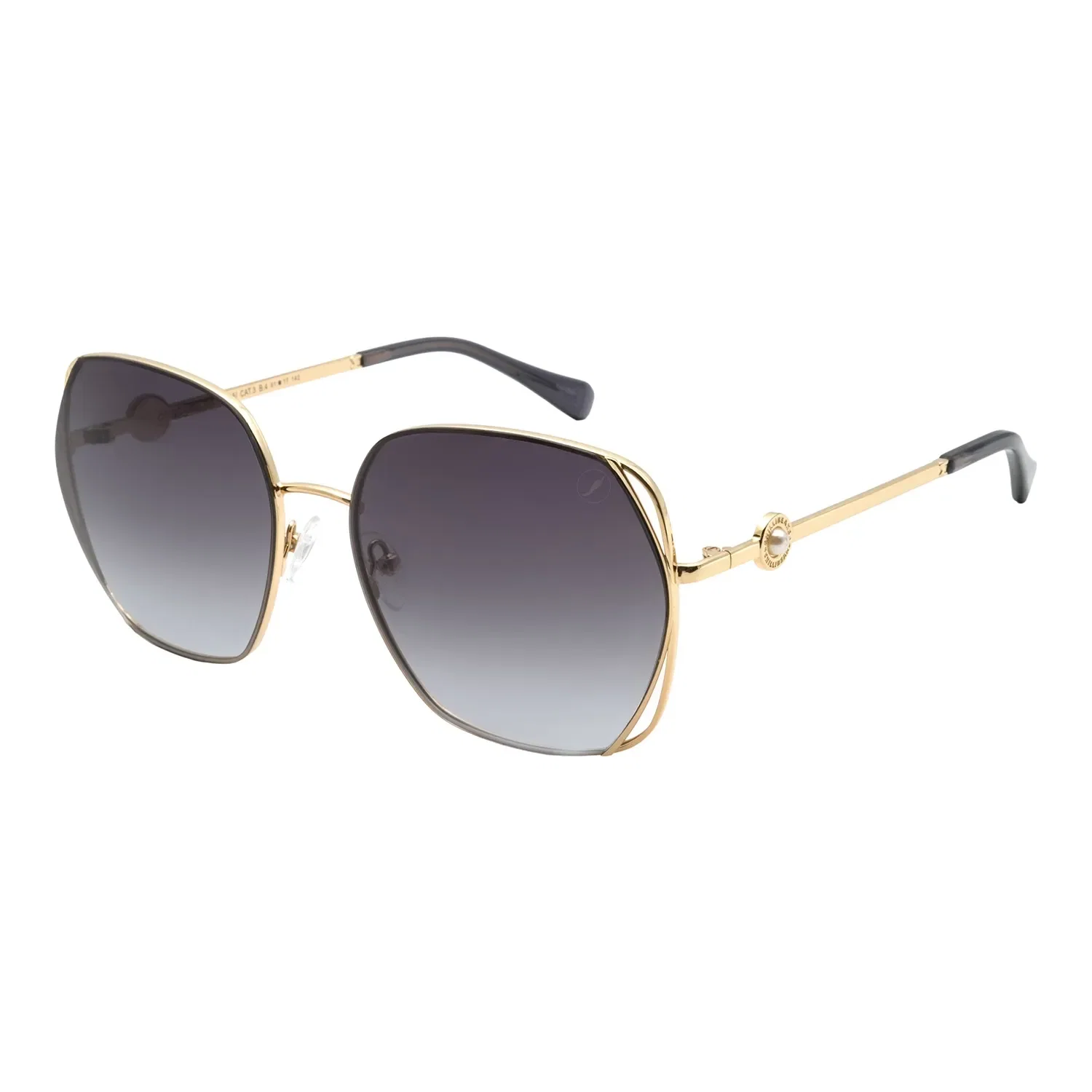 Óculos de Sol Feminino Marilyn Monroe Quadrado Degradê Dourado — imagem 1
