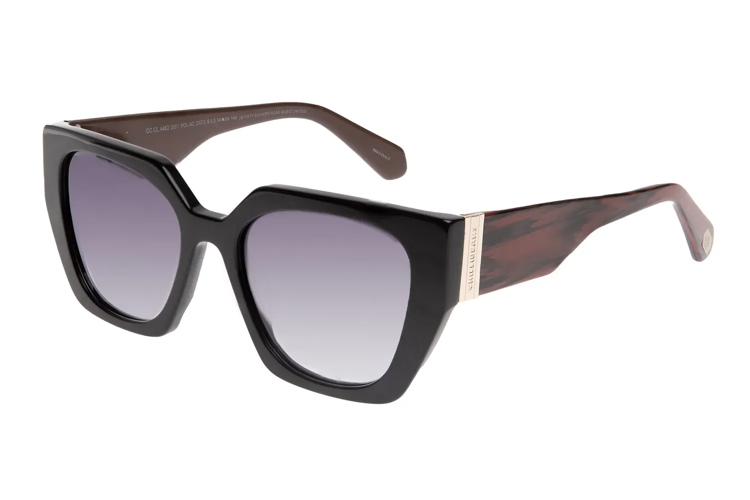 Óculos De Sol Feminino Bob Marley Cat Degradê Preto