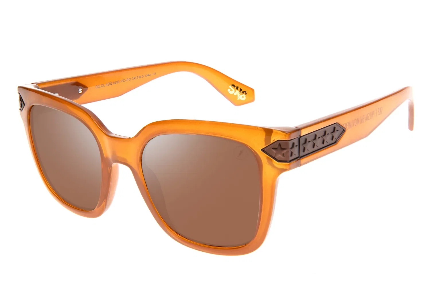Óculos de Sol Feminino SK8 Quadrado Brilho