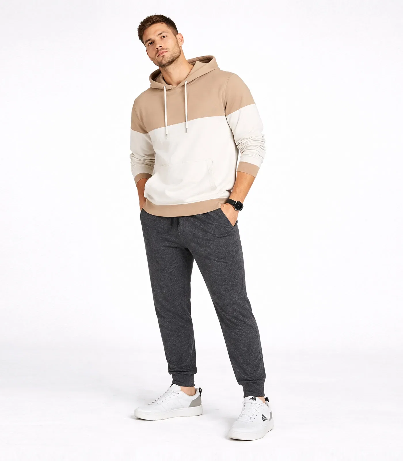 Calça Masculina Jogger De Moletom Cdka Cinza