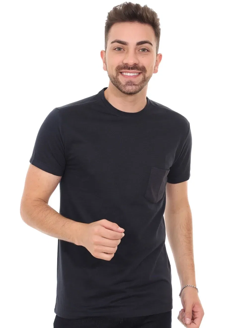 Camiseta Reserva Masculino Pocket Seja Emocionante Azul Marinho