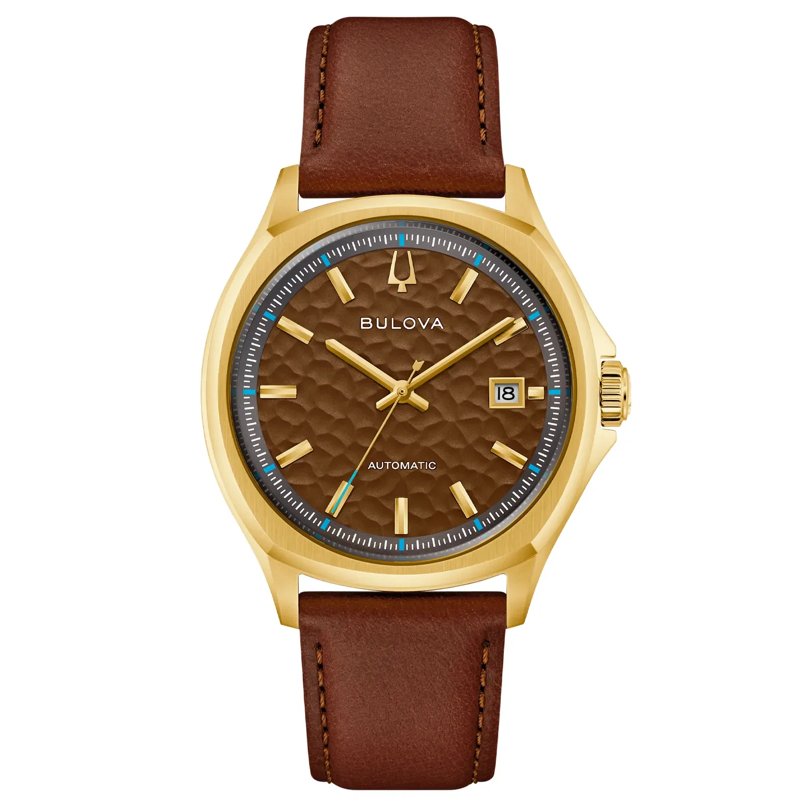 Relógio Bulova Tony Bennett Automático Masculino em Couro Marrom 97B244