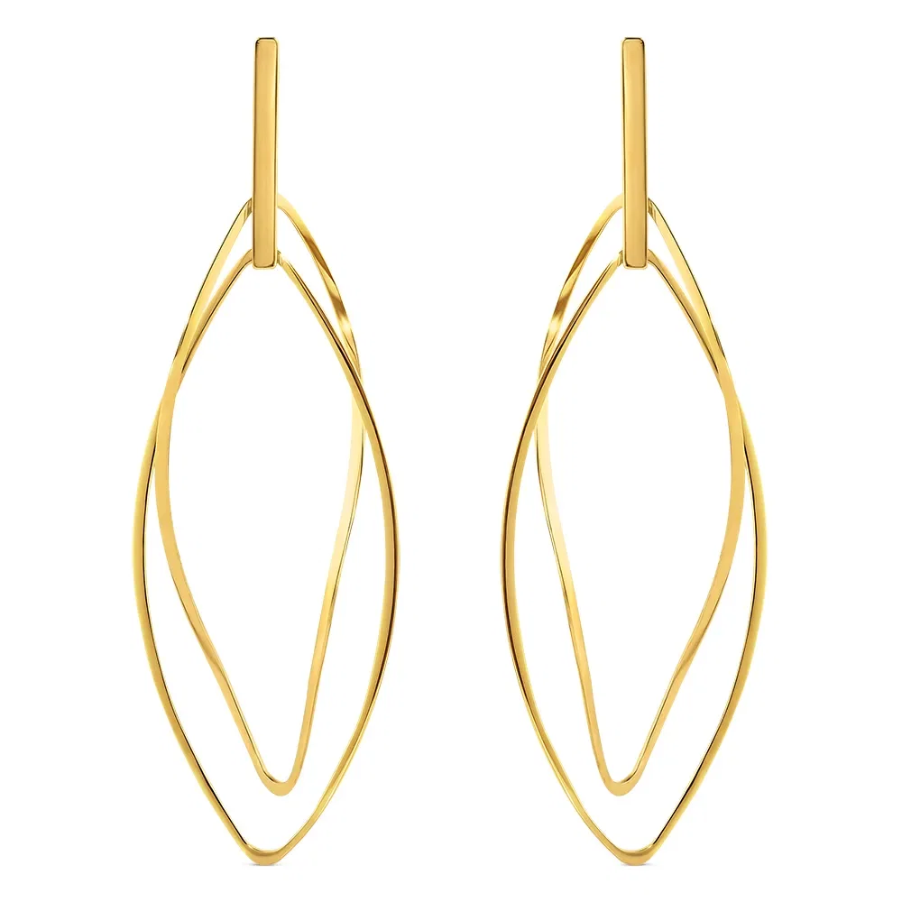 Argola Design em Ouro Amarelo 18k, 50mm — imagem 1