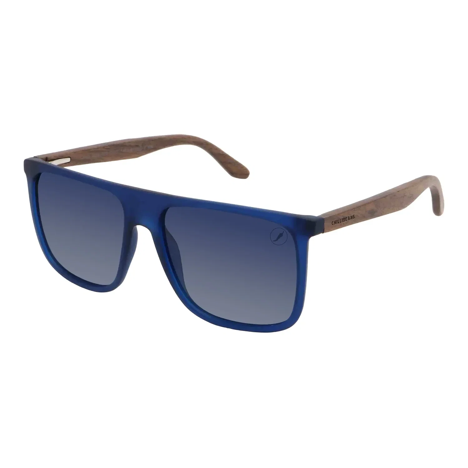 Óculos de Sol Masculino Chilli Beans Quadrado Polarizado Degradê Azul — imagem 1